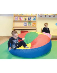 Maxi pouf tondo a spicchi