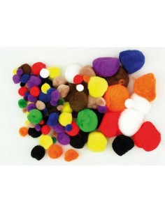 Pompons colori assortiti