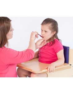 Cucchiaino maroon per disfagie