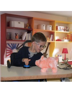 Maialino Percy con adattatore per dispositivi a batteria