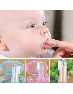 Spazzolino ditale  con custodia