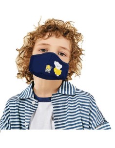 Mascherina Bambini ORSETTO in cotone  con 2 filtri di ricambio