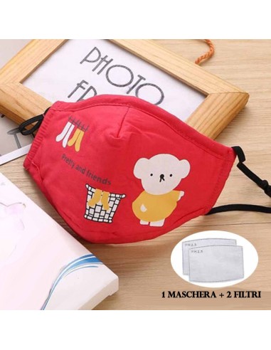 Mascherina Bambini ORSETTO in cotone