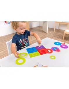 Gioco Activity  Anelli colorati traslucidi