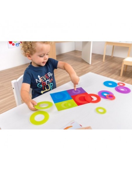 Gioco Activity  Aneli colorate traslucide