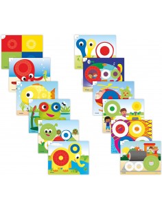 Gioco Activity  Anelli colorati traslucidi