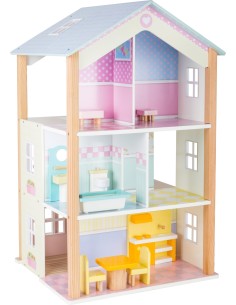 Casa delle bambole Palazzo tre piani, girevole