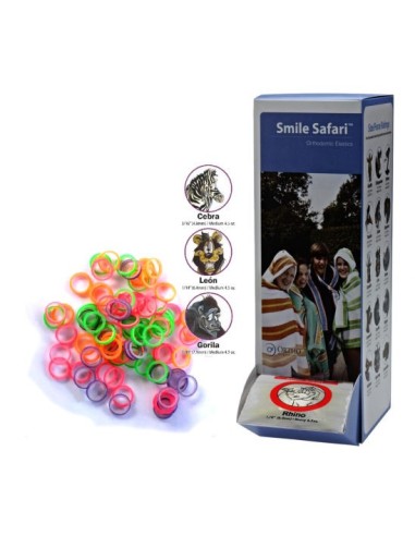 Elastici 3/16-4,8 mm ortodontici extra-orali colorati