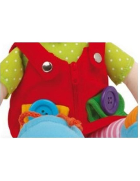 Bambola Chiara – Bambola educativa per le autonomie e la motricità fine