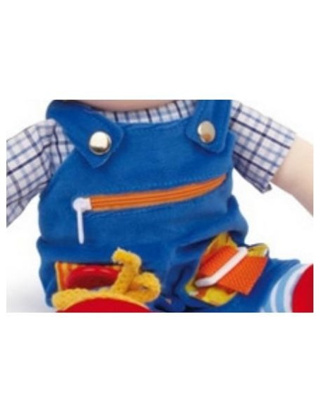 Bambolotto Massimo – Bambola educativa per le autonomie e la motricità fine