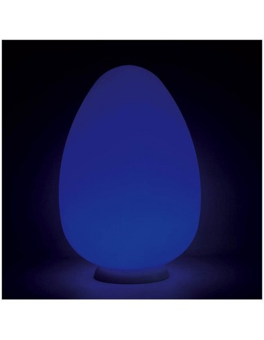Uovo luminoso a LED con telecomando.
