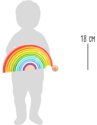 Elementi da costruzione in legno Arcobaleno