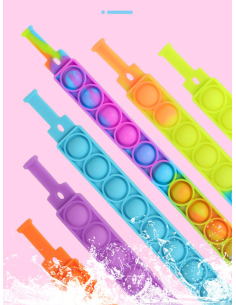 Braccialetto Antistress Arcobaleno Pop Bubble