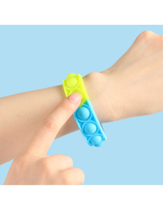 Braccialetto Antistress Arcobaleno Pop Bubble