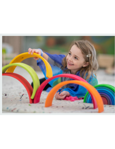 Elementi da costruzione in legno Arcobaleno