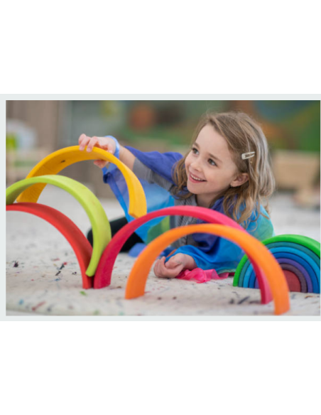 Elementi da costruzione in legno Arcobaleno