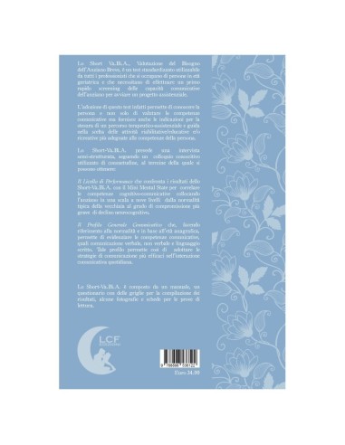 Valutazione del bisogno dell'anziano breve Manuale Short-Va.Bi.A.