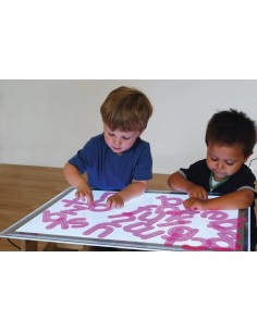 Lettere tattili in stampatello maiuscolo 26 pz.