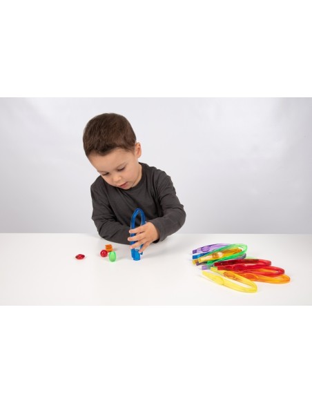 Pinza colorata traslucida-giocotherapy