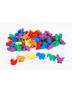 Animali domestici da cobntare 72pz-FARM ANIMAL COUNTERS-giocotherapy