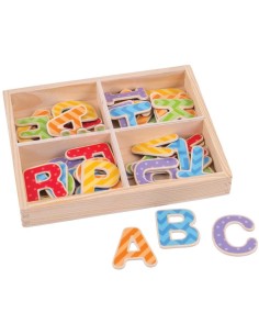 Lettere maiuscole magnetiche  49 pz.-giocotherapy