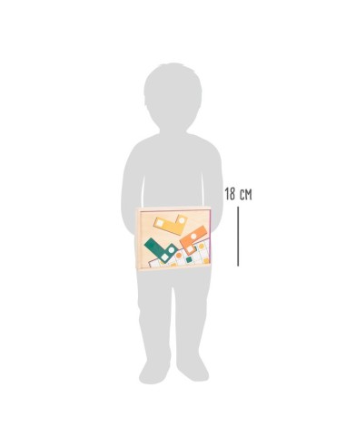 Puzzle in Legno Forme Geometriche – 30 Esercizi Didattici