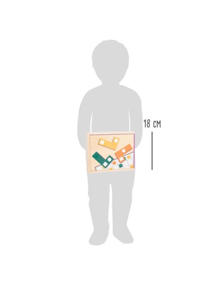 Puzzle in Legno Forme Geometriche – 30 Esercizi Didattici