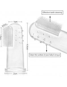 Spazzolino ditale  con custodia
