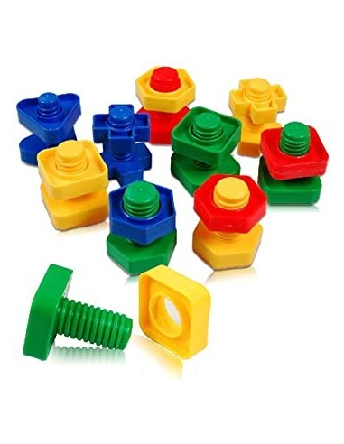 Viti e bulloni in plastica 64pz.