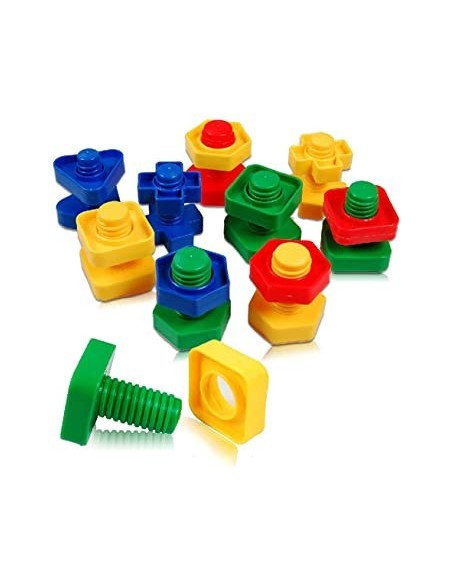 Viti e bulloni in plastica 64pz.