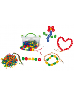 Perle da infilare in bauletto 140 pz.