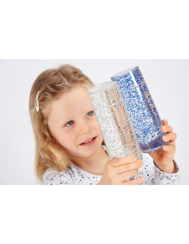 Set palline sensoriali arcobaleno glitterate