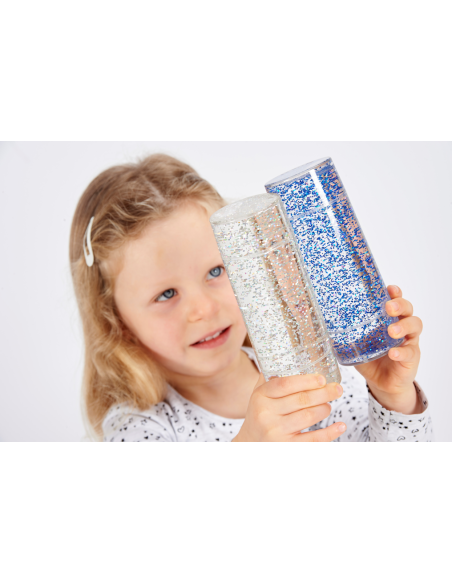 Set palline sensoriali arcobaleno glitterate
