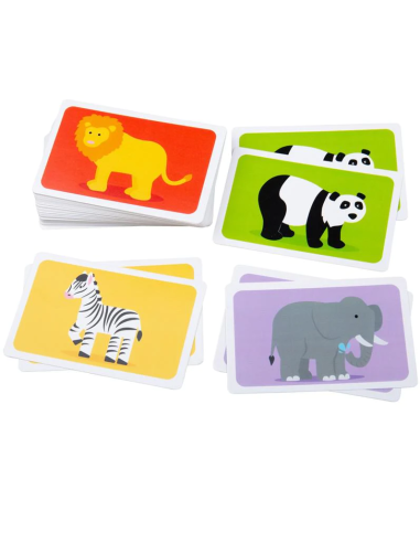 Gioco di carte Animali selvaggi – Memory e Osservazione