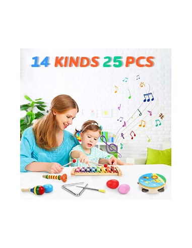 Set strumenti musicali 25 jojoin