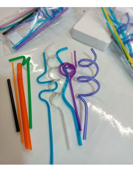 Cannucce rigide logopediche riutilizzabili – Set 5 pezzi