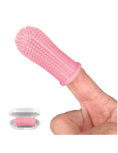 Spazzolino da dito in silicone per stimolazione orale 3m+