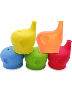 Coperchio universale in silicone con beccuccio per bicchiere
