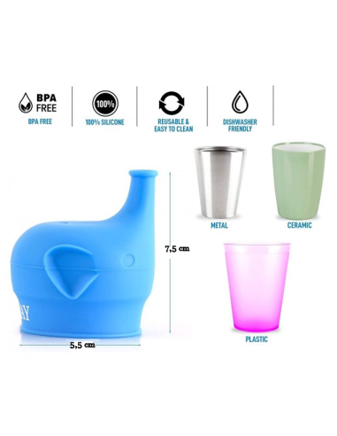 Coperchio per tazze in silicone con beccuccio