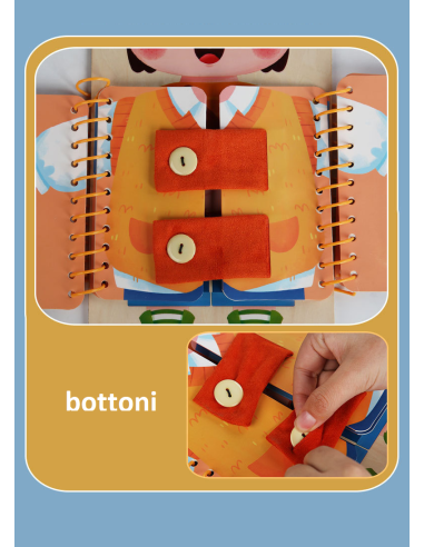 Libro delle Allacciature Montessori – Autonomia e Motricità Fine