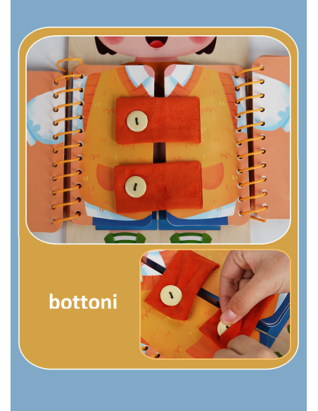 Libro delle Allacciature Montessori – Autonomia e Motricità Fine