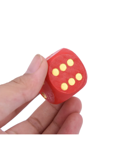 Dadi in legno colorati 2 pz.