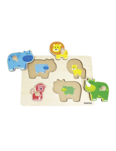 Puzzle animali mamme e cuccioli con pomelli