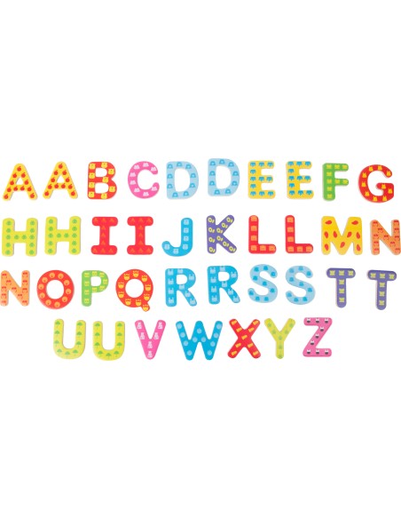 Lettere calamitate colorate 37 pz.