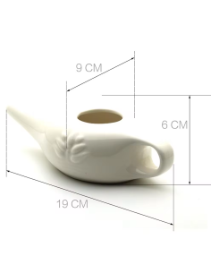 Neti Pot in Ceramica per Irrigazione Nasale