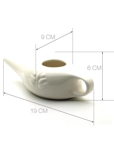 Neti Pot in Ceramica per Irrigazione Nasale