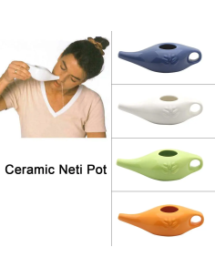 Neti Pot in Ceramica per Irrigazione Nasale