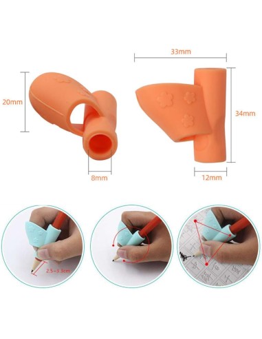 Impugnature per matita set 9 pezzi – Correttori postura scrittura